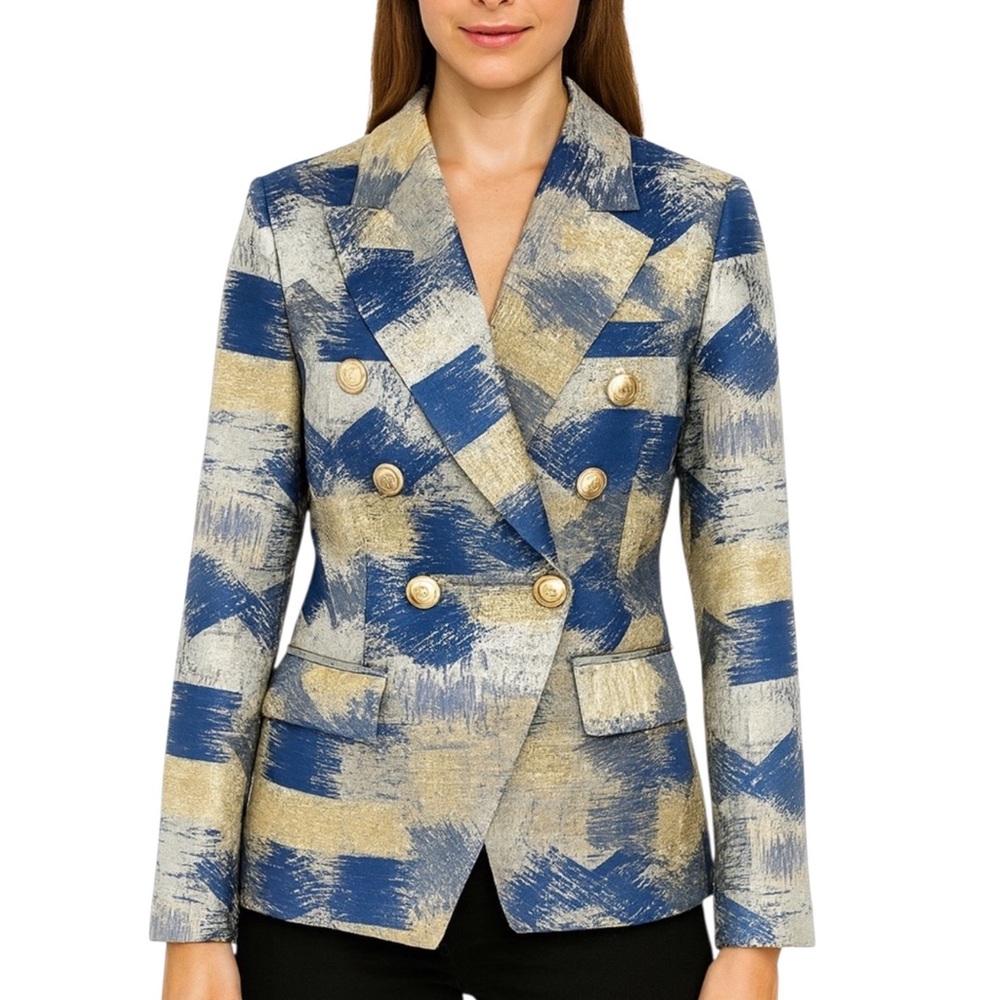 Metallic Patchwork Jacket The Olmey - Picture 1 of 8
